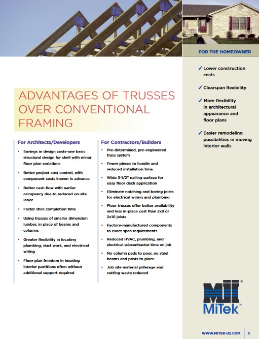 Roof Trusses Barlow Truss Inc